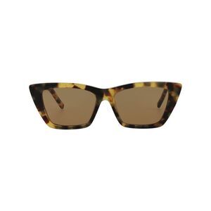 Saint Laurent Cat Eye-Frame Acetate Sunglasses Brown Womens